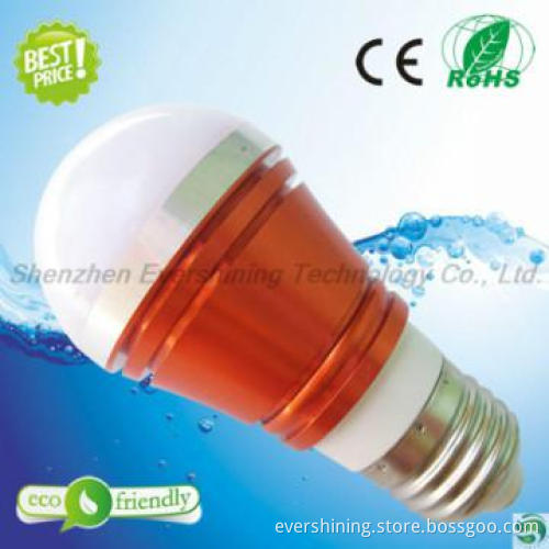 High Power Energy Saving LED Bulbs 3w Dimmable E14/E27/B22